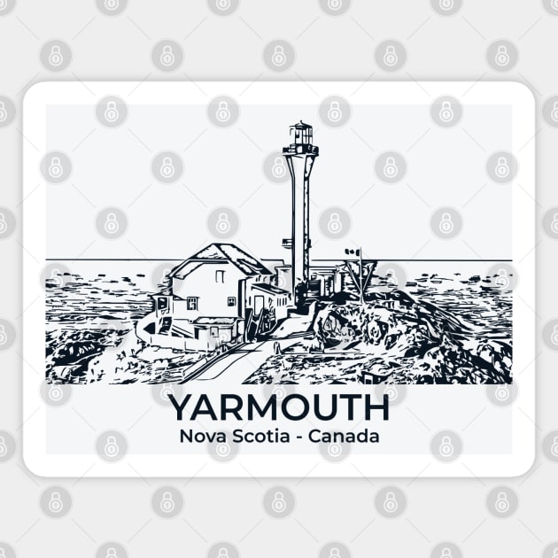 Yarmouth - Nova Scotia Magnet by Lakeric